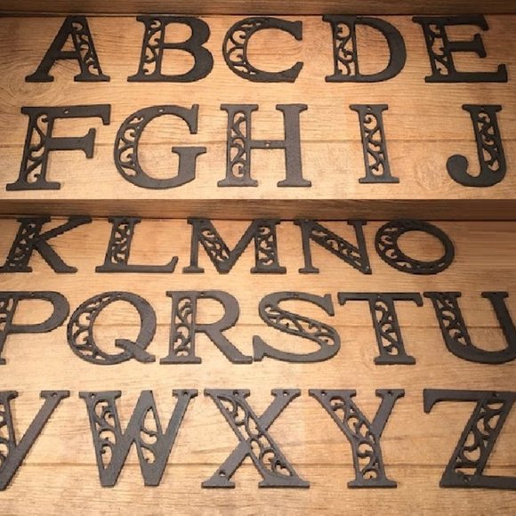 Cast Iron Letter "S" 4 5/8"tall Ornate Raw Cast Iron Ready for Paint 0184-0557-S - Picture 15 of 16